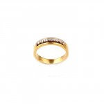R006 Bicolor Ring with 0.23ct Diamonds