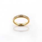 R024 Yellow gold Ring with 0.29ct Diamonds