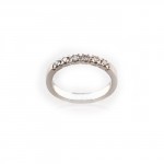 R031 White Gold Alliance Ring with 0.30ct Diamonds