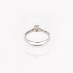 R103 кольцо из белого золота с бриллиантами 0.26ct