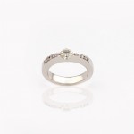 R105 hvid guld Ring med diamanter