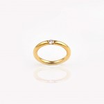 Prsten ze žlutého zlata R115 s diamantem 0,15ct