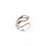 R259 White Gold Ring With 0.38ct Diamonds