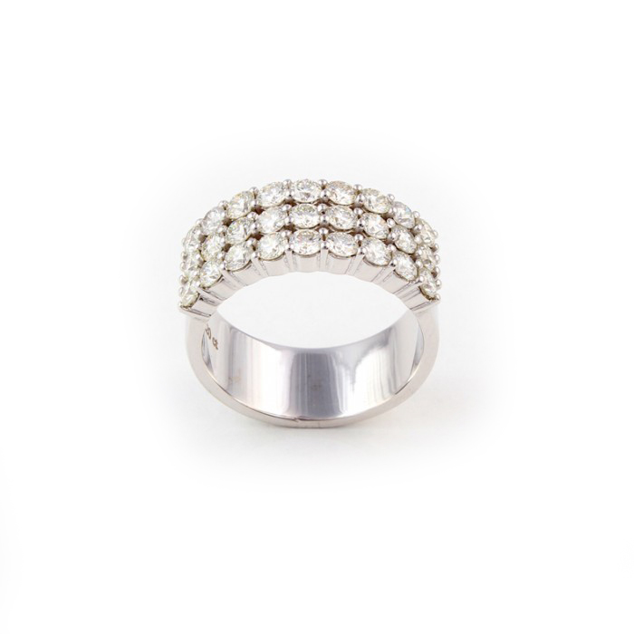 Alianční prsten R400 z bílého zlata s 2,20ct diamanty