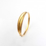 Blzk019 Yellow Gold Armring With 0.76ct diamonds