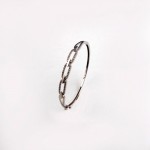 Blzk020 White gold Armring With 0.52ct Diamonds.