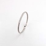 Blzk022 White Gold  Armring With 0.37ct Diamonds