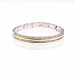 Blzk033 Bicolor White and Yellow Gold Arming with 0,96ct diamonds