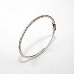 Blzk039  White gold Armring with 1.05ct Diamonds