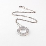 K018 White Gold Necklace with Diamonds