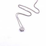 K058 White gold Pendent with 0.55ct diamonds