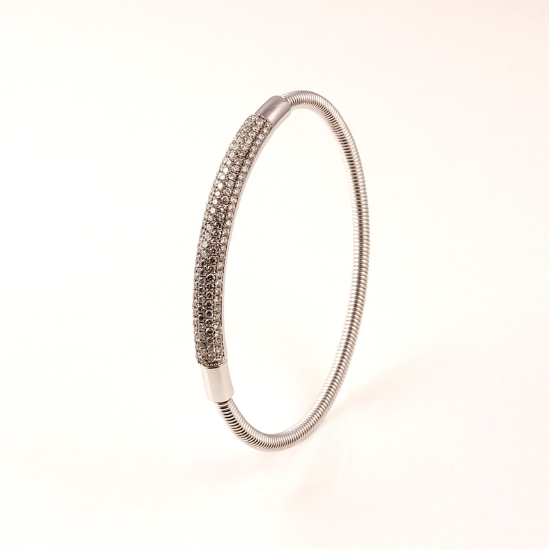 Blzk 2121 White Gold Armring with 1.96ct Diamonds