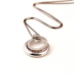 K02A White Gold Pendent with 0.81ct  Diamonds
