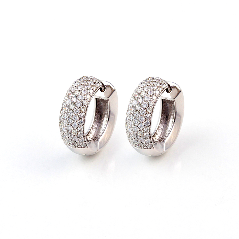 KP01 White Gold Earring With 1.37ct Diamonds
