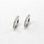 KP010 White gold Earring with 0.52ct diamonds.