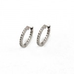 KP011 White Gold Earring with 0.55ct Diamonds