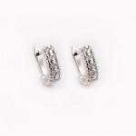 KP08 White Gold Earring with 0.40ct Diamonds.