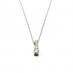 P01A White Gold Pendent with 0.51ct Diamonds