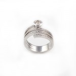 R02B кольцо из белого золота с бриллиантами 1.23ct
