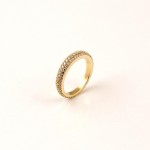 Prsten od žutog zlata R188 s dijamantima od 1,10 karata