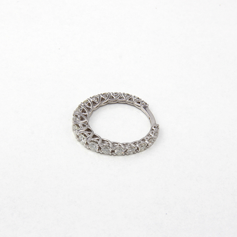R190 кольцо из белого золота с бриллиантами 1.35ct