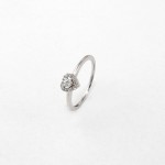 R203 Prsten z bílého zlata s 0,18ct diamanty