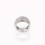 R219 fehérarany gyűrű 0,39 karátos gyémántokkal