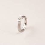 R222 кольцо из белого золота с бриллиантами 0,41 ct