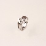 R609 White Gold Ring With 0.42ct Diamonds