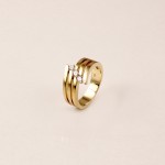 R610 Yellow Gold Ring with 0.41ct Diamonds
