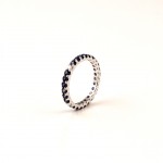 R692 White Gold Ring with 0.23ct Diamonds and 1.33ct Saphire